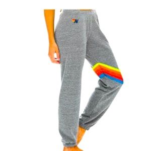 Aviator Nation Chevron Sweatpants -Grey